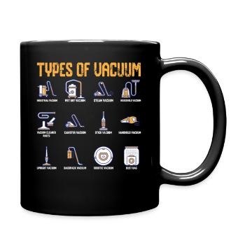 Types d’aspirateurs - Mug uni - noir - Droite