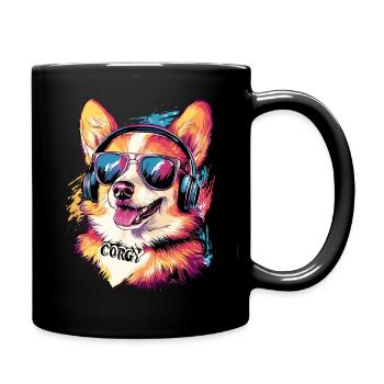 Corgy Headphone Sunglasses - Tasse einfarbig - Schwarz - Rechts