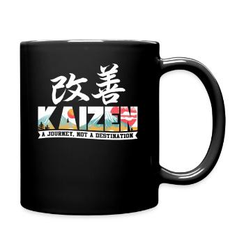 Kaizen A Journey Not A Destination - Full Colour Mug - black - Right