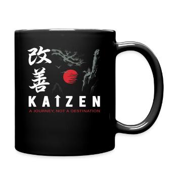 Kaizen A Journey Not A Destination - Full Colour Mug - black - Right