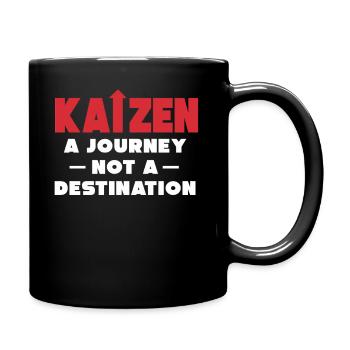 Kaizen A Journey Not A Destination - Full Colour Mug - black - Right