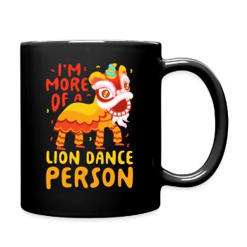 Je suis plutôt une personne de danse du lion danseuse de dragon - Mug uni - noir - Droite