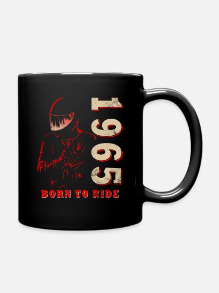 1965 Vintage Anniversaire Moto Moto - Mug uni - noir
