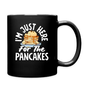 Je ne suis là que pour les crêpes - Mug uni - noir - Droite