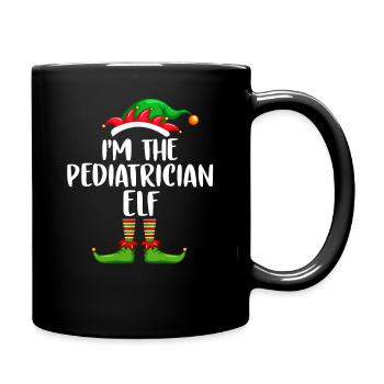 I'm The Pediatrician Elf Matching Family Christmas - Tasse einfarbig - Schwarz - Rechts