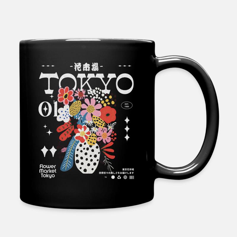 Marché aux fleurs de Tokyo - Mug uni - noir