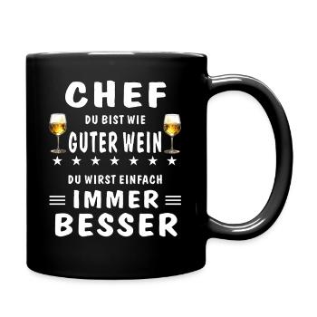 PATRON, TU T’AMÉLIORES DE PLUS EN PLUS - Mug uni - noir - Droite