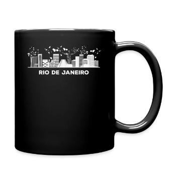 Fluminese Skyline Rio De Janeiro - Tasse einfarbig - Schwarz - Rechts
