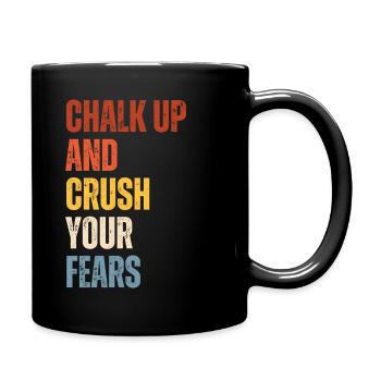 Bouldern Chalk Up Boulderer - Tasse einfarbig - Schwarz - Rechts