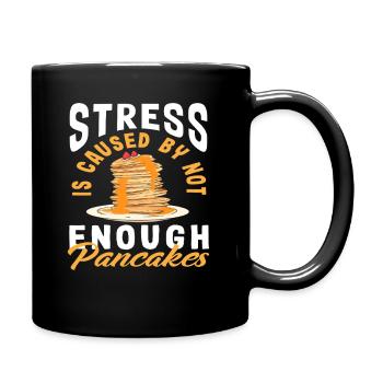 Le stress sans assez de crêpes - Mug uni - noir - Droite
