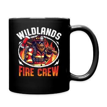 Wildland Firefighter Bigfoot Design - Tasse einfarbig - Schwarz - Rechts
