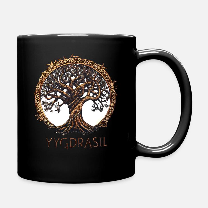 Wikinger Vikings YYgdrasil Baum Ygdrasil Yggdrasil - Tasse einfarbig - Schwarz
