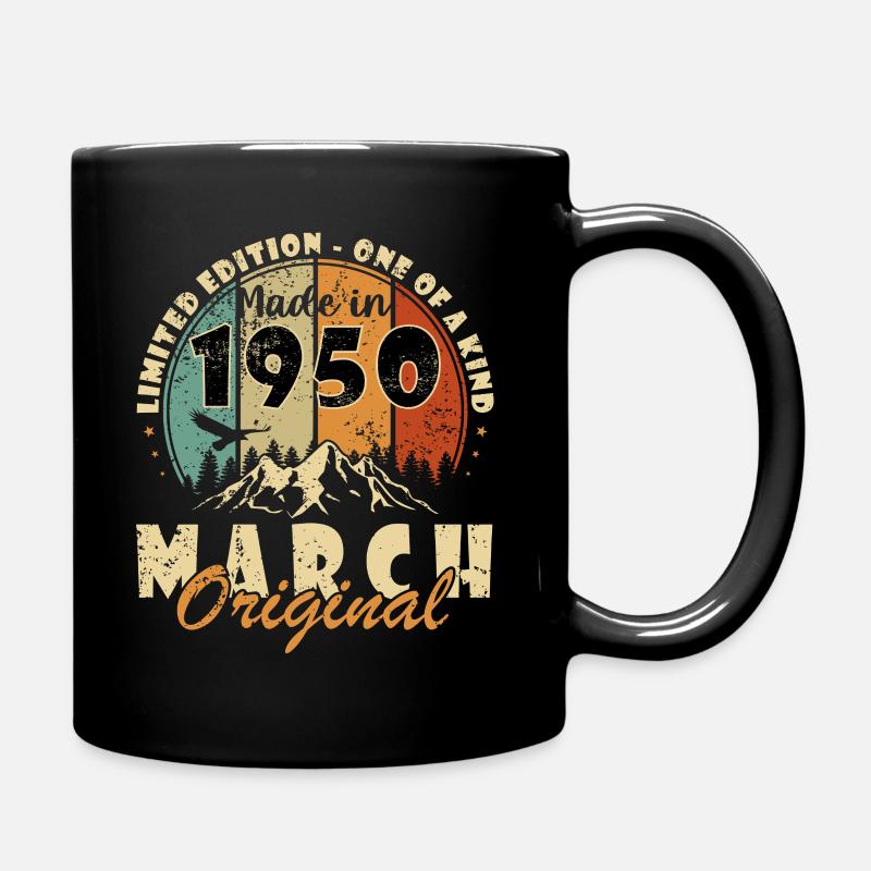 Mars 1950 | Mars 1950 Anniversaire de 1950 - Mug uni - noir