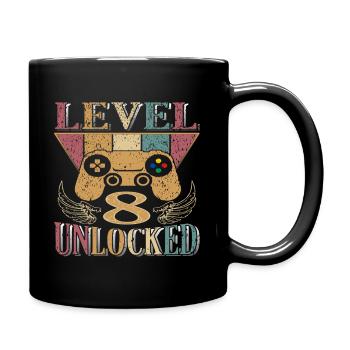8 Years Birthday Shirt Zocker Gamer 8. - Full Colour Mug - black - Right