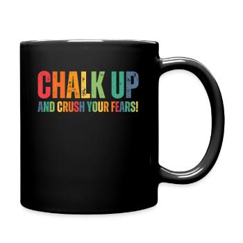 Bouldern Chalk Up Boulderer - Tasse einfarbig - Schwarz - Rechts