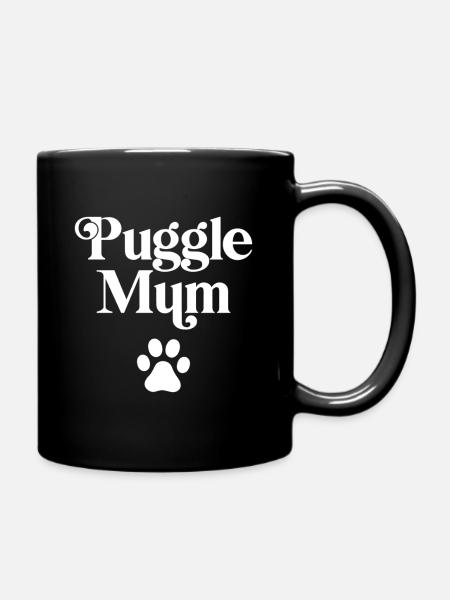 Puggle Mum - Full Colour Mug - black