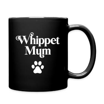 Whippet Mum - Full Colour Mug - black - Right