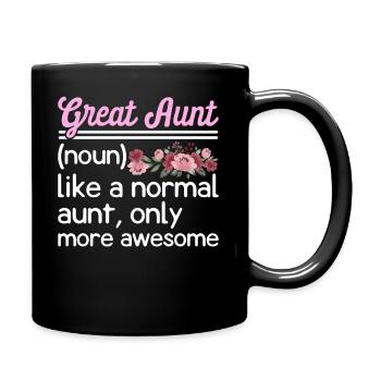 Great-Aunt Definition Funny - Full Colour Mug - black - Right