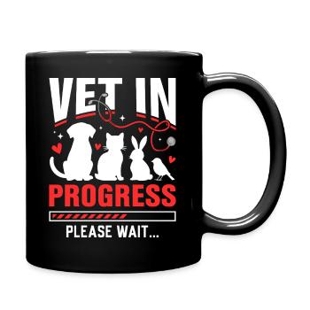 Veterinarian in training Lustig - Full Colour Mug - black - Right