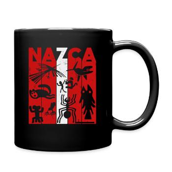 Nazca Lines | Ancient Astronaut Peru Geoglyphs - Full Colour Mug - black - Right