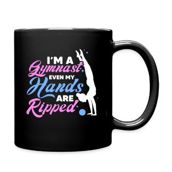 Je suis un gymnaste, même mes mains sont déchirées en équilibre sur les mains - Mug uni - noir - Droite