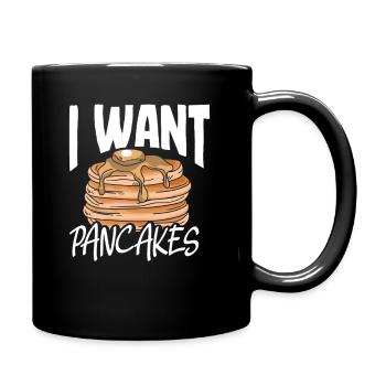 Crêpes Je veux des crêpes Petit déjeuner - Mug uni - noir - Droite