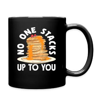 Des crêpes que personne n'empile plus haut - Mug uni - noir - Droite