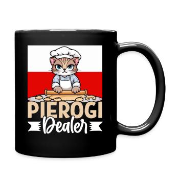 Pierogi Dealer – Funny Cat & Polish Cuisine - Mug uni - noir - Droite