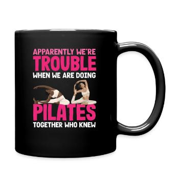 Pilates Ensemble, nous sommes un problème - Mug uni - noir - Droite