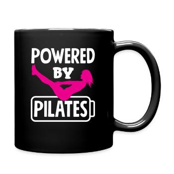 Motivation pour le Pilates : propulsé par le Pilates - Mug uni - noir - Droite