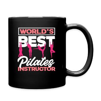 Pilates Best Instructor In The World - Full Colour Mug - black - Right