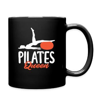 Pilates Queen For Fitness Enthusiasts - Full Colour Mug - black - Right