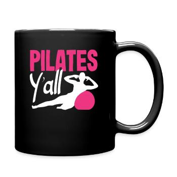 Pilates You All For Fitness Lovers - Full Colour Mug - black - Right