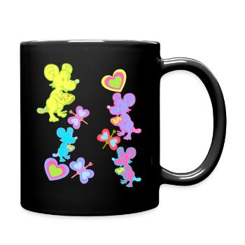 Mouse Mice Rat Rats Rodents Rodents Child - Full Colour Mug - black - Right