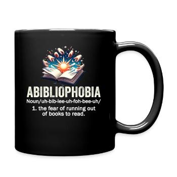 Abibliophobia Bookworm Livres de lecture - Mug uni - noir - Droite