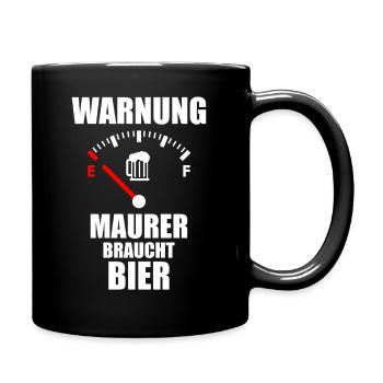 Bière MAURER Spruch - Mug uni - noir - Droite
