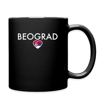 Belgrade Belgrade Serbie Drapeau serbe Serbie - Mug uni - noir - Droite