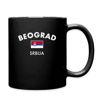 Belgrade Belgrade Serbie Serbie Drapeau - Mug uni - noir - Droite