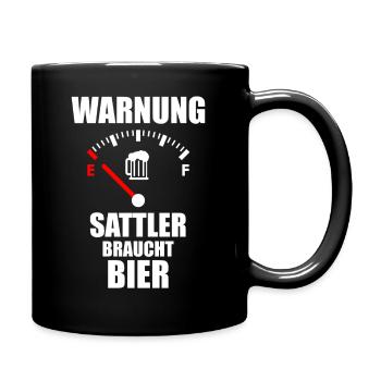 SATTLER Saying Beer - Full Colour Mug - black - Right