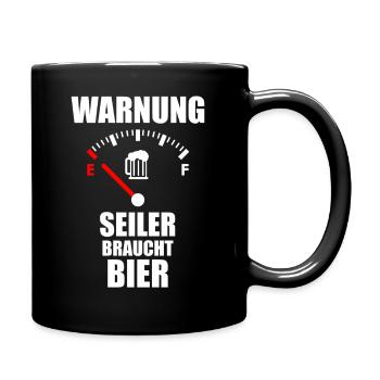 SEILER Saying Beer - Full Colour Mug - black - Right