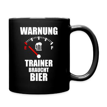 TRAINER Saying Beer - Full Colour Mug - black - Right