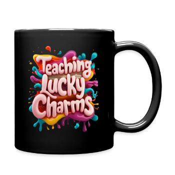 Teaching Lucky Charms Teacher St. Patrick's Day - Full Colour Mug - black - Right