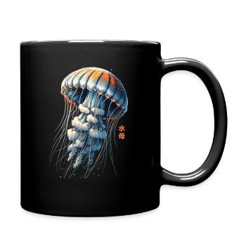 Méduse rétro vintage méduse esthétique japonaise - Mug uni - noir - Droite