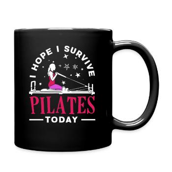 Pilates Je survis au Pilates aujourd’hui - Mug uni - noir - Droite