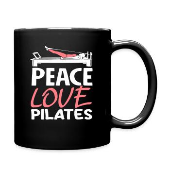 Pilates Peace Love Pilates Style - Mug uni - noir - Droite