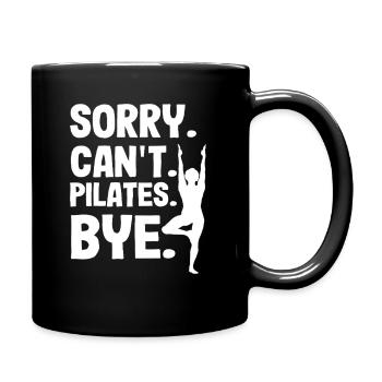 Pilates désolé Je ne peux pas Pilates Bye - Mug uni - noir - Droite