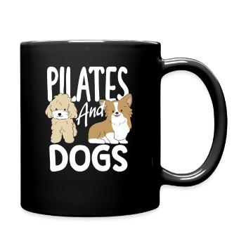 Pilates et chiens pour les amoureux des animaux - Mug uni - noir - Droite