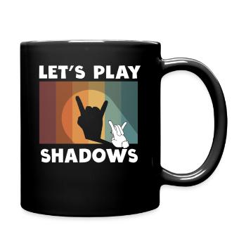 Shadow Puppetry Puppet Show Art - Full Colour Mug - black - Right