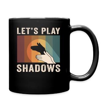 Shadow Puppetry Puppet Show Art - Full Colour Mug - black - Right