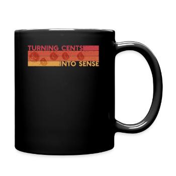 Numismatik Münzsammler Leidenschaft - Tasse einfarbig - Schwarz - Rechts